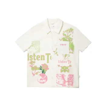 LiNing Shirt Men's Champagne White