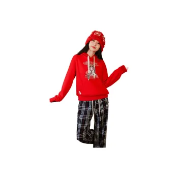 Flowers In Water Sweatshirt Women's Red