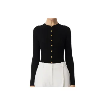 Elisabetta Franchi Sheer Detailing Cardigan