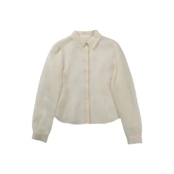 AMOMENTO Semi sheer Shirt