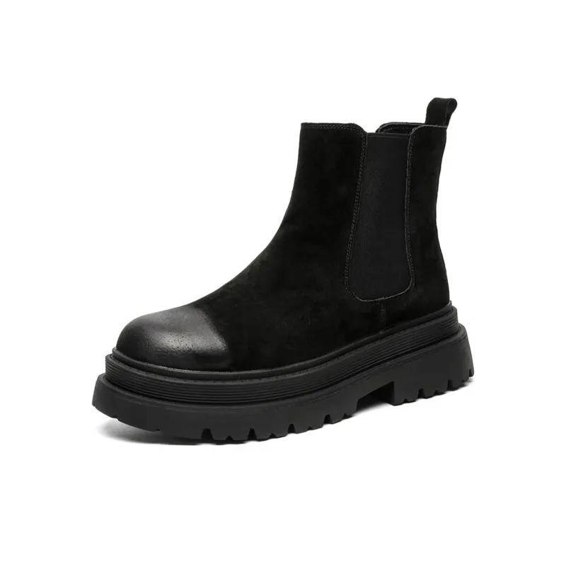 Lanza Chelsea Boots Unisex Black/Yellow-1