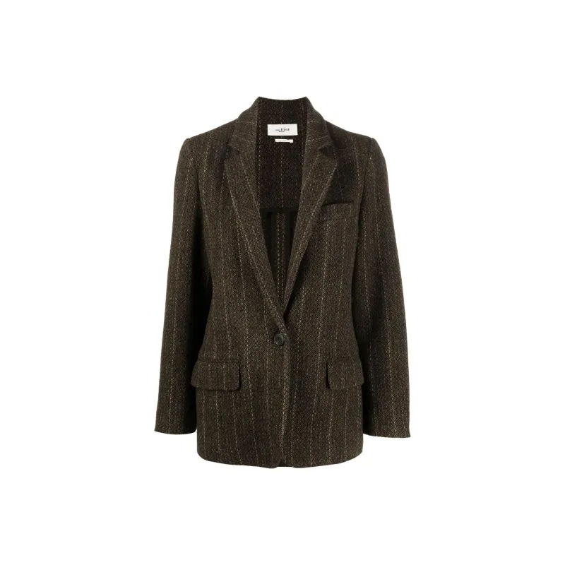 ISABEL MARANT ETOILE Charlyne Single-breasted Wool Blazer-0