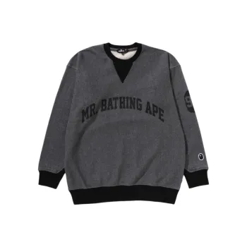 A BATHING APE Pull Over Crewneck Sweatshirt