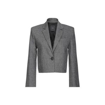 PINKO Houndstooth Cropped Jacket