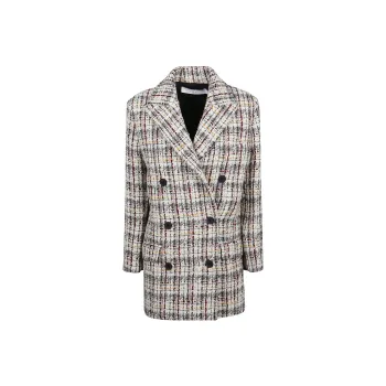 IRO NIGHT Marton Tweed Double breasted Peacoat