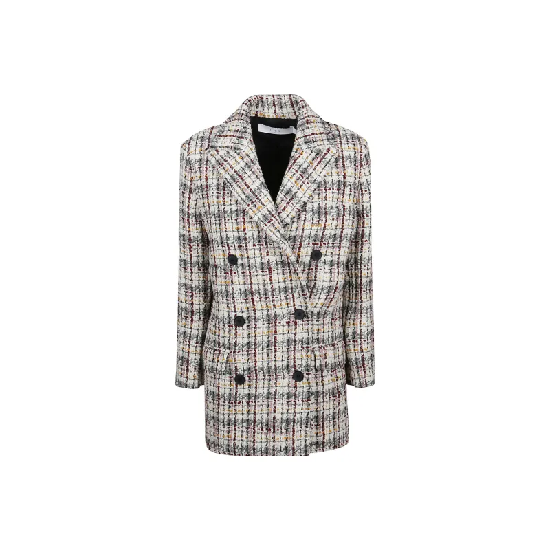 IRO NIGHT Marton Tweed Double breasted Peacoat-0
