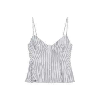 ZARA Camisole Women's White/Green