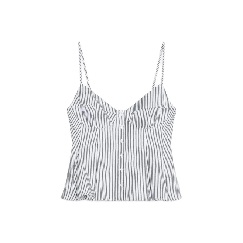 ZARA Camisole Women's White/Green-0
