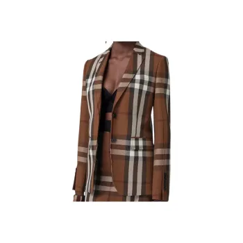 Burberry Checked Tailored Blazer