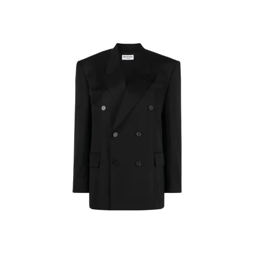 Balenciaga Shrunk Db Wool Blazer