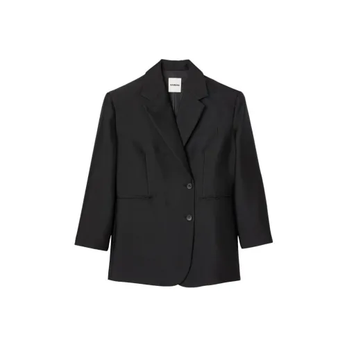Sandro Tailored Satin Blazer