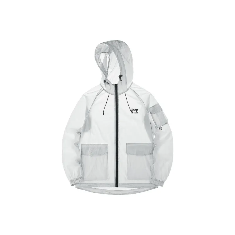 JEEP SPIRIT Windproof Breathable UV Protection Waterproof Sun Protection Sun Protection Clothing Unisex-4
