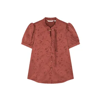 Mo Han Yi Mei Shirt Women's Brick Red