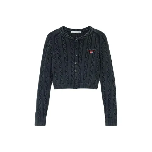 Alexander Wang Cable Knit Cropped Cardigan