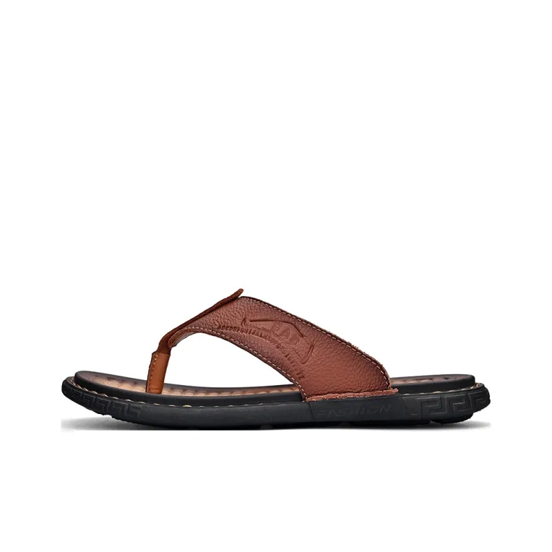 GESENLANG Abrasion Resistant Slip Resistant Flip Flops Men's-5