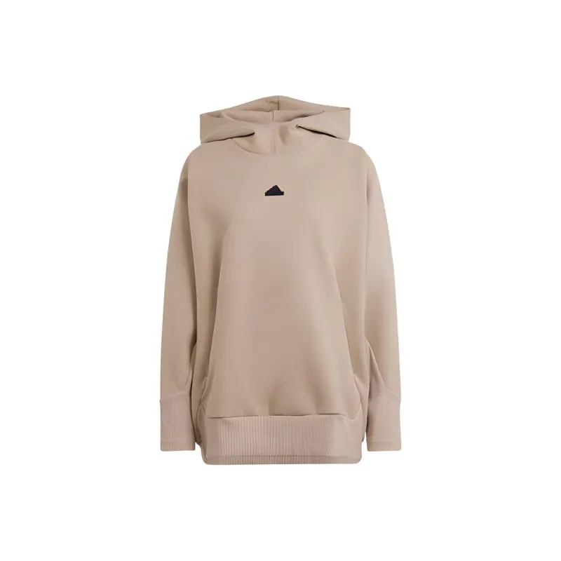 Adidas Z.N.E. Z.N.E. WINTERIZED HOODIE Sweatshirt Women's Khaki-0