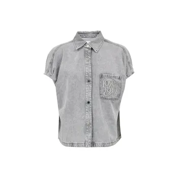 ONLY Shirt Women's J08 Light Denim Gray