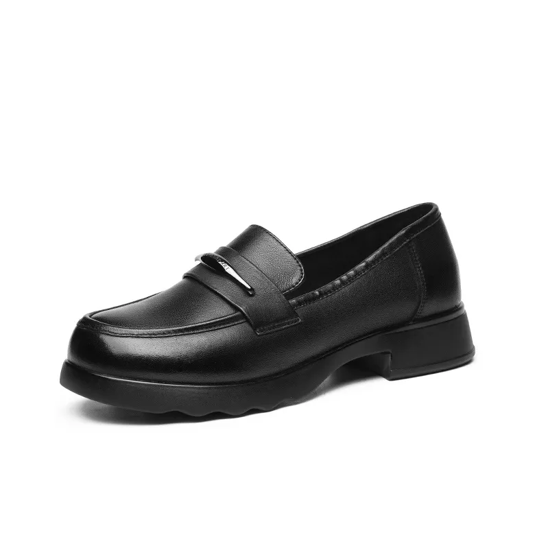 AOKANG Loafers Women's Black/Ecru-1