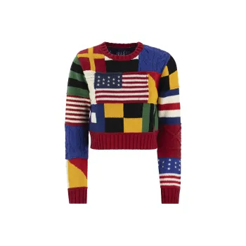 Polo Ralph Lauren Patchwork Flag Crewneck Jumper