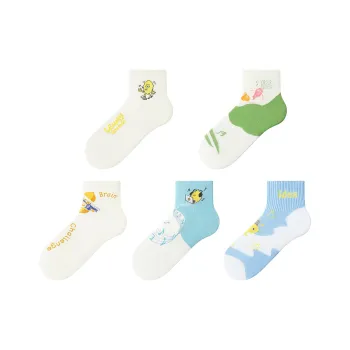 Crabsecret Ankle Socks Women's 5 Pack