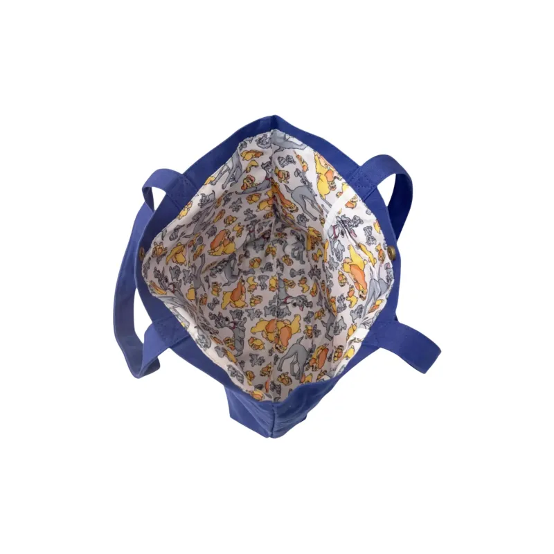 Disney Cotton Tote Bag, Shopping Bag, Shoulder Bag Women's Dark Blue-3