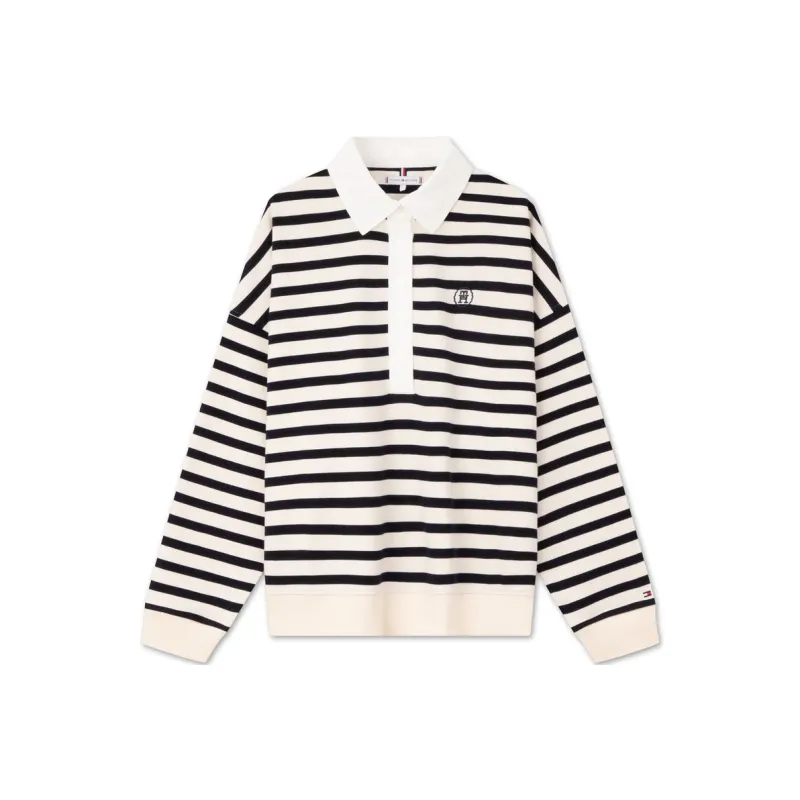 Tommy Hilfiger Breton Polo Top-0