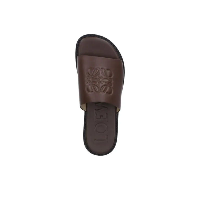 LOEWE Slip Resistant Slide Slippers Men's Brown-4