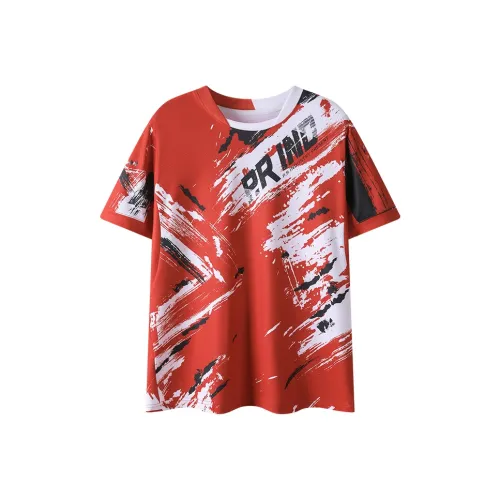 P.R IND Badminton Jersey Unisex Classic Red