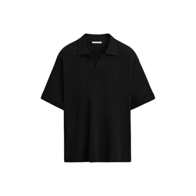 ZARA Polo Shirts Men Black-0