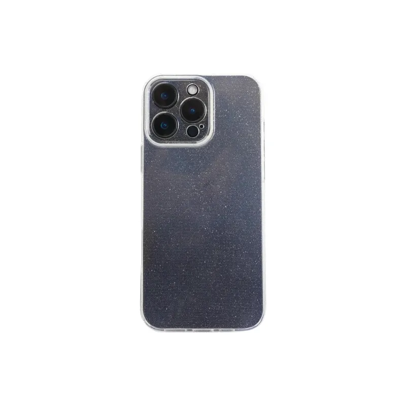 Sopi TPU Material Transparent Glitter Phone Cases Compatible With IPhone 16/15 Pro Max/Apple 13/14 Pro/Max-0
