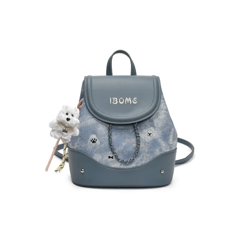 HCXK PU Backpack Regular Women's Silver/Blue/Pink/Brown-6