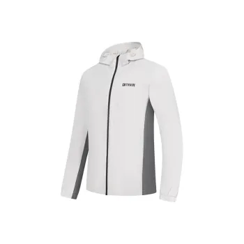 QIAODAN Jackets & Coats Men's Lunar Rock/Lightning Gray