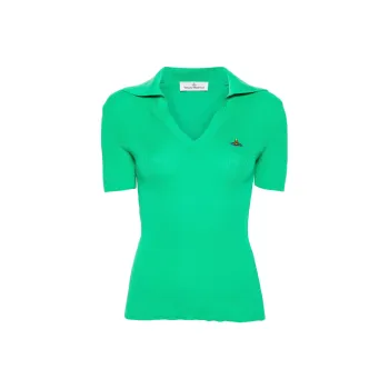 Vivienne Westwood Marina Knitted Polo Shirt
