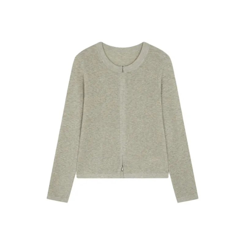 Mo Han Yi Mei Knitwear Women's Pea Green-0