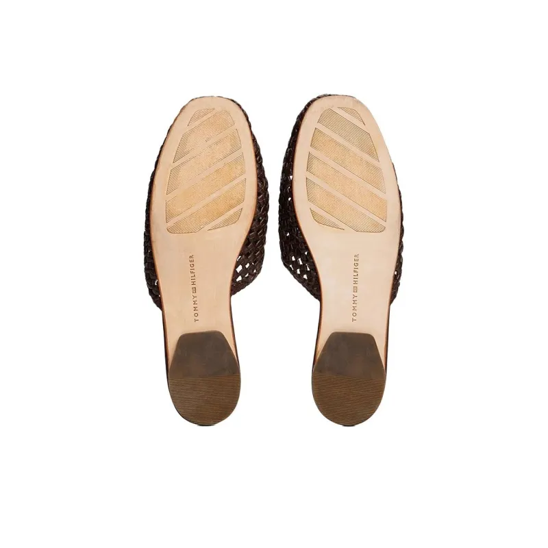 Tommy Hilfiger Abrasion Resistant Closed Toe Slippers Women's Dark Brown-5