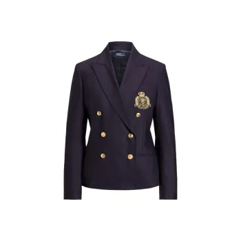 Polo Ralph Lauren Crest embroidered Double breasted Blazer