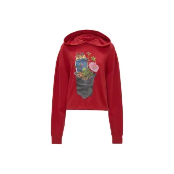 JW Anderson Graphic Printed Drop Shoulder Hoodie