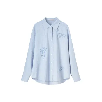 SENTUBILA Shirt Women's Gray Blue