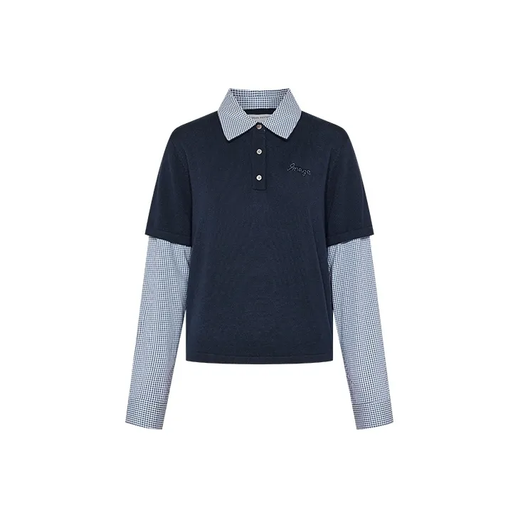 URBAN REVIVO Knitwear Women's Navy Blue-0
