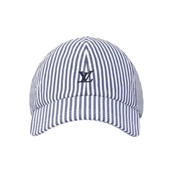 LOUIS VUITTON Cotton, Metal Parts Baseball Caps Women's Blue