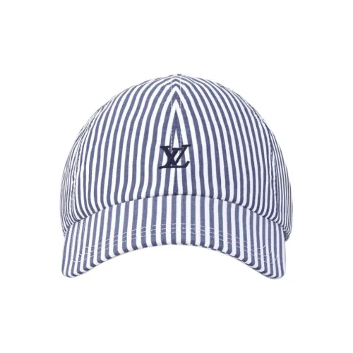 LOUIS VUITTON Cotton, Metal Parts Baseball Caps Women's Blue