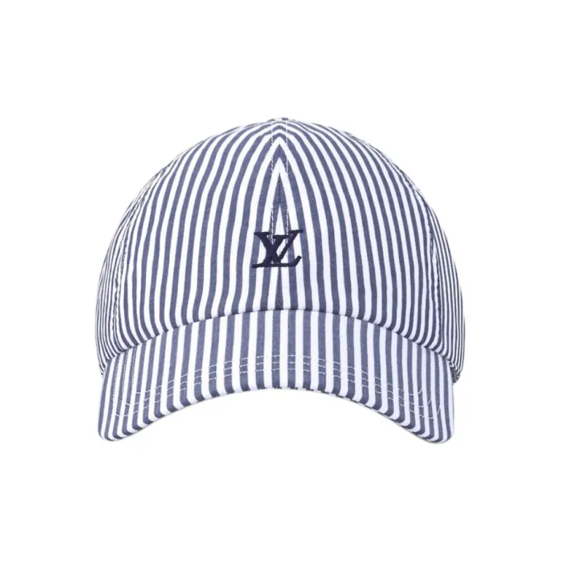 LOUIS VUITTON Cotton, Metal Parts Baseball Caps Women's Blue-0