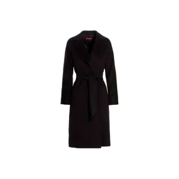 'S MAX MARA Tied Waist Long Sleeved Coat