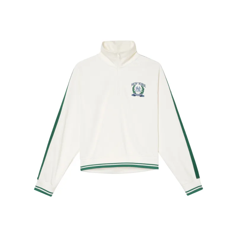 MLB New York Yankees Varsity Sportive New York Yankees Sweatshirts Sweatshirt Women's Cream-0