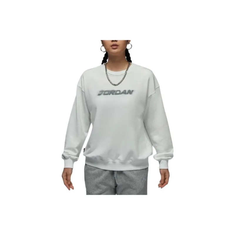 Jordan BRKLN FLC FT CREW 24 GC Sweatshirt Women's White-0