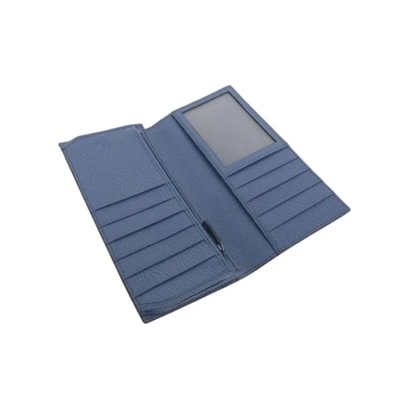 GUCCI Leather Wallet Men's Black & Blue-4