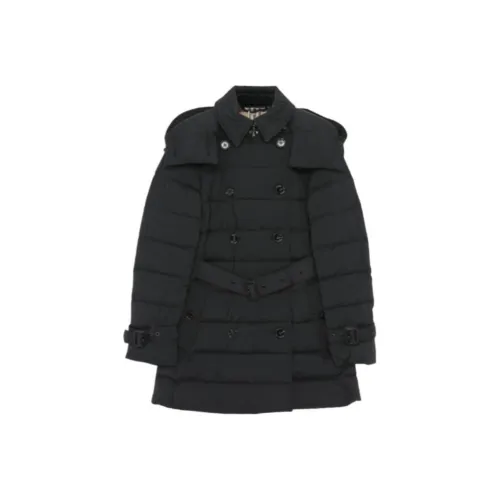 Burberry Double Breasted Belted Down Coat