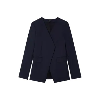 THEORY Business Suits Women's Navy Blue