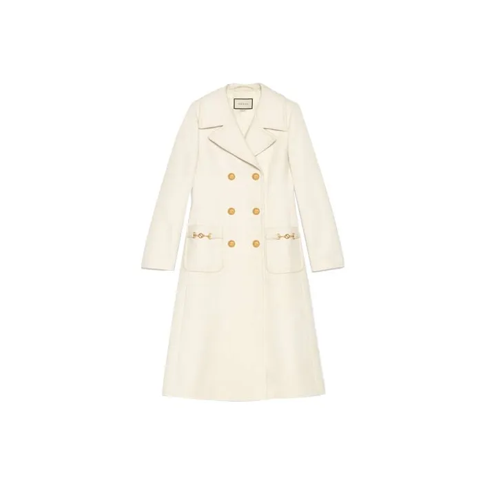 GUCCI Coats Women's White-0