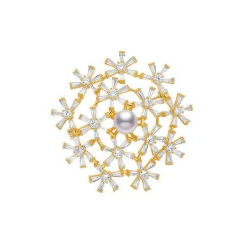 ME LUXE Pearl Brooches Women's